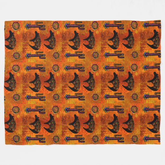 Zuidwest-Beer Kunst Fleece Deken (Voorkant (Horizontaal))