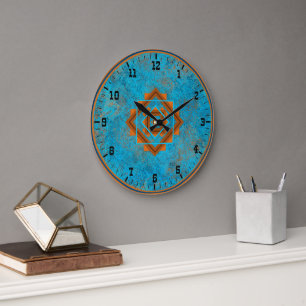 Zuidwest bergtoppen turquoise Old West stijl Grote Klok