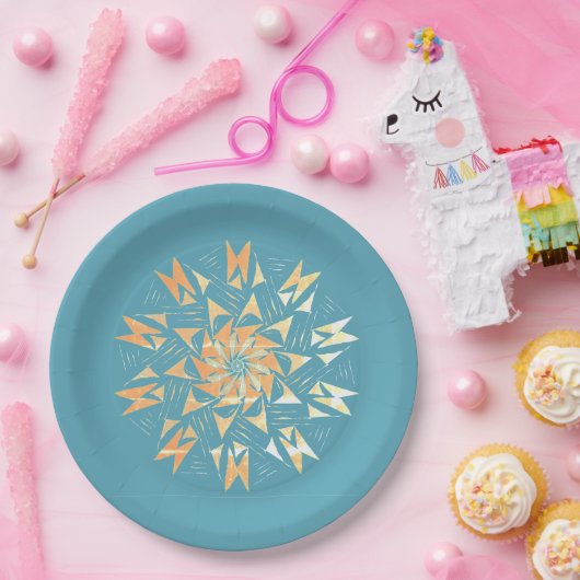 Zuidwest Blauw Papieren Bord (Feest)