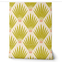 Zuidwest Boho Desert Cactus Palm Leaves - Cream