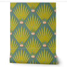 Zuidwest Boho Desert Cactus Palm Leaves - Wijze