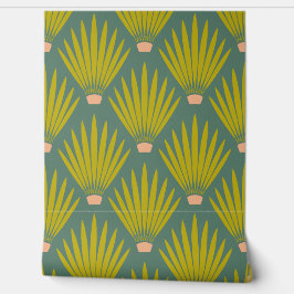 Zuidwest Boho Desert Cactus Palm Leaves - Wijze Behang