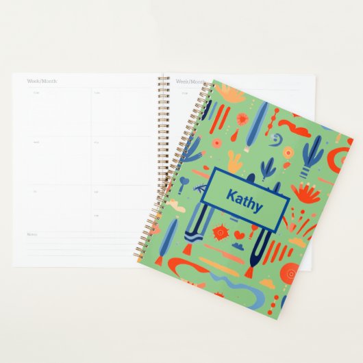 Zuidwest-Boho minimalistisch Planner (Display)