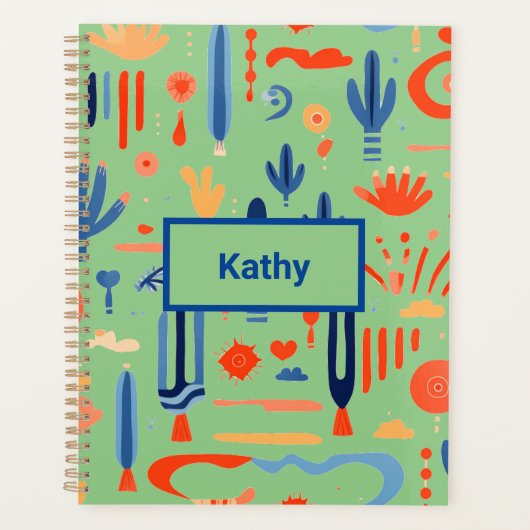 Zuidwest-Boho minimalistisch Planner (Voorkant)