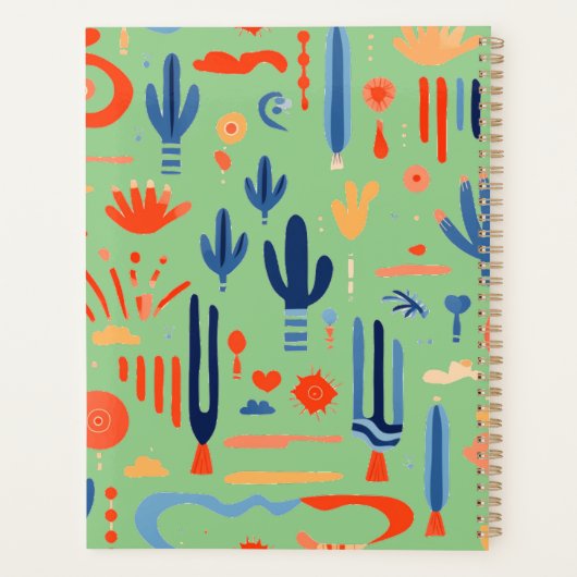 Zuidwest-Boho minimalistisch Planner (Achterkant)