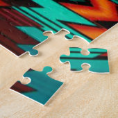 Zuidwest-buffelschedel en pijlen Jigzaag Puzzle Legpuzzel (Zijkant)