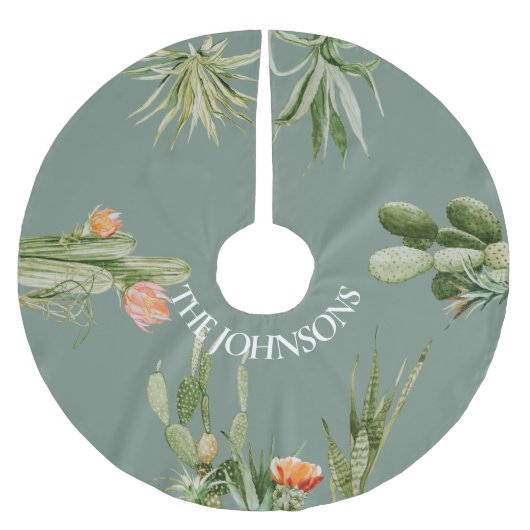 Zuidwest Cactus Cacti Succulent planten Desert Kerstboom Rok (Voorkant)