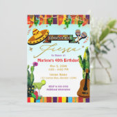 Zuidwest Cactus Cinco de Mayo Fiesta Party Kaart (Staand voorkant)