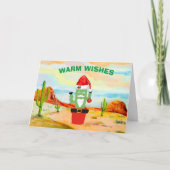 Zuidwest Cactus Kerstkaart Kaart (Voorkant)