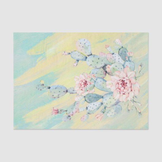 Zuidwest-Cactus - Ontkoppeling van meubilair Tissuepapier (Voorkant)