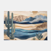 Zuidwest Cactus Strand Water Landschap Deurmat (Voorkant)