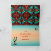 Zuidwest Cactus & Sun Moederdagkaart Kaart (Binnen)