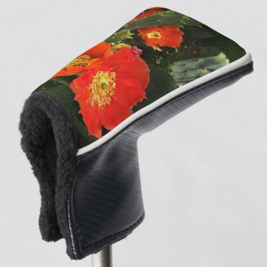 Zuidwest Cactus Vloer helder rood Floral Bloom Golfheadcover (3/4 voorkant)