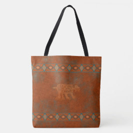 Zuidwest Canyon Bobcat Petroglyf Tote Bag