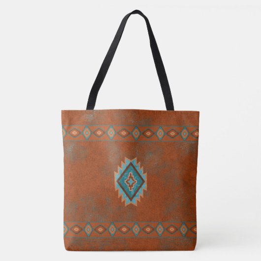 Zuidwest Canyon Diamant Tote Bag (Voorkant)