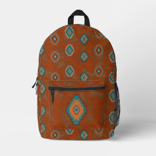 Zuidwest Canyon Koper Turquoise Diamant Monogram Bedrukte Rugzak