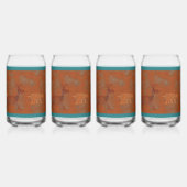 Zuidwest Canyonherten en Bobcat-petroglyfen Blikvorm Glas (Rechts)