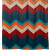 Zuidwest-Chevron Douchegordijn (Voorkant)