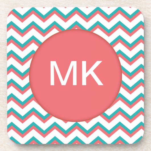 Zuidwest-Chevron-patroon Bier Onderzetter (Voorkant)