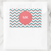 Zuidwest-Chevron-patroon Rechthoekige Sticker (Tas)