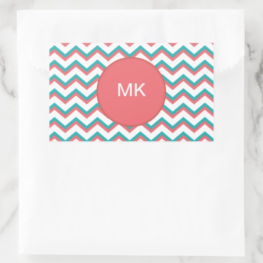 Zuidwest-Chevron-patroon Rechthoekige Sticker (Tas)