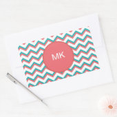 Zuidwest-Chevron-patroon Rechthoekige Sticker (Envelop)