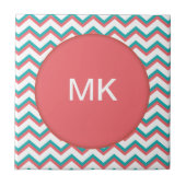 Zuidwest-Chevron-patroon Tegeltje (Voorkant)