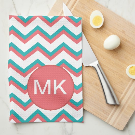 Zuidwest-Chevron-patroon Theedoek (Quarter Fold)