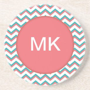 Zuidwest-Chevron-patroon Zandsteen Onderzetter