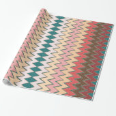 Zuidwest-Chevron Zigzag Wrapping Paper Cadeaupapier (Uitgerold)