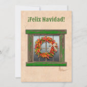 Zuidwest Chile Ristra Wreath Flat Vakantie Kaart (Voorkant)