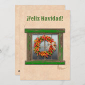 Zuidwest Chile Ristra Wreath Flat Vakantie Kaart (Voorkant / Achterkant)