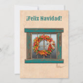 Zuidwest Chile Ristra Wreath Flat Vakantie Kaart (Voorkant)