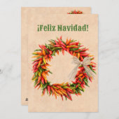 Zuidwest Chile Ristra Wreath Flat Vakantie Kaart (Voorkant / Achterkant)