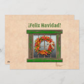 Zuidwest Chile Ristra Wreath Flat Vakantie Kaart (Voorkant / Achterkant)