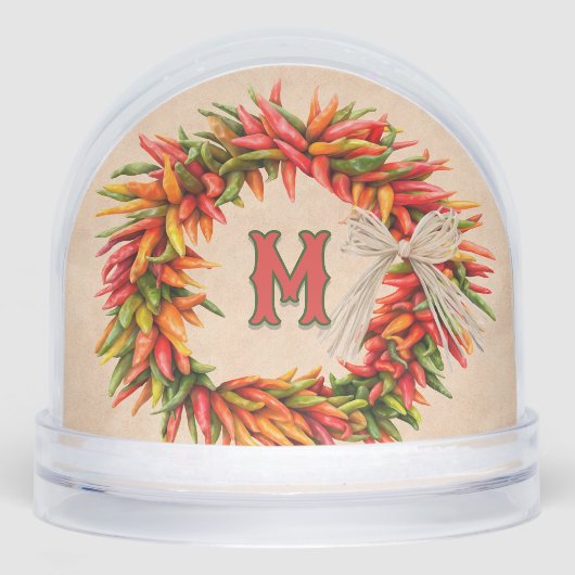 Zuidwest Chili krans gepersonaliseerd Sneeuwbol (Voorkant)