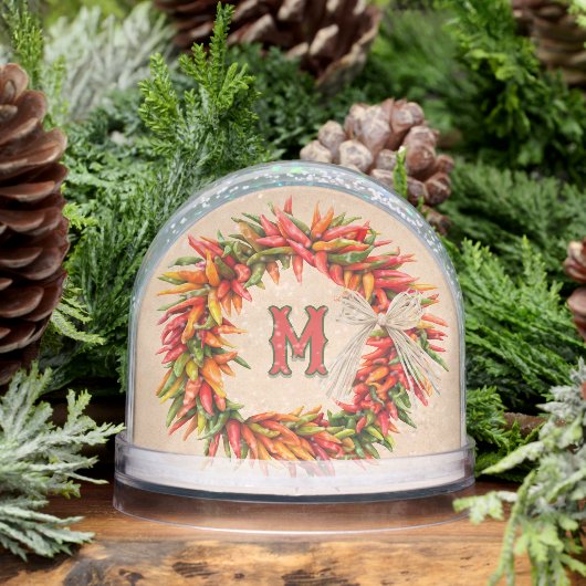 Zuidwest Chili krans gepersonaliseerd Sneeuwbol (Winter)