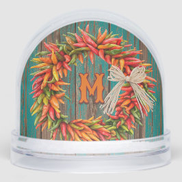 Zuidwest Chili krans gepersonaliseerd Sneeuwbol