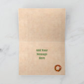 Zuidwest Chili Krans Rustiek Groen Venster Vakanti Kaart (Binnen)