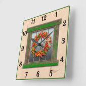 Zuidwest-Chili met groenere vensternummers Vierkante Klok (Hoek)