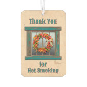 Zuidwest Chili Ristra Krans Blauw Venster Custom Luchtverfrisser (Achterkant)