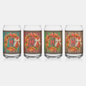 Zuidwest Chili Ristra Krans Kan Glas Set (Achterkant)