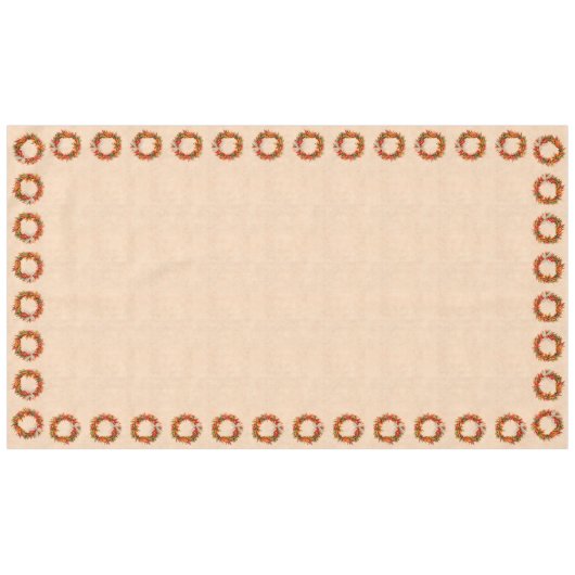 Zuidwest Chili Ristra Wreated Border op de muur va Tafelkleed (Voorkant (Horizontaal))