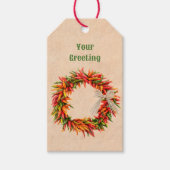 Zuidwest Chili Ristra Wreath Cadeaulabel (Voorkant)