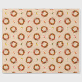 Zuidwest Chili Ristra Wreath on Adobe Wall Cadeaupapier (Vlak)