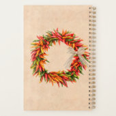 Zuidwest Chili Ristra Wreath on Adobe Wall Planner (Achterkant)