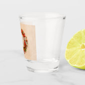 Zuidwest Chili Ristra Wreath on Adobe Wall Shot Glas (Rechts)