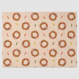 Zuidwest Chili Ristra Wreath on Adobe Wall Tissuepapier