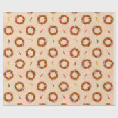 Zuidwest Chili Ristra Wreath Vakantie Kerstmis Cadeaupapier (Vlak)