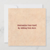 Zuidwest-Chili Wreath op Rustic Red Wood Window Notitiekaartje (Achterkant)